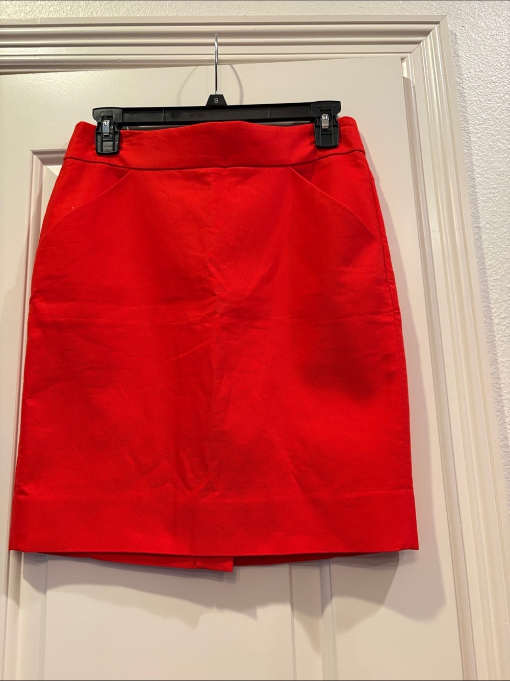 J. Crew Bright Red Pencil Skirt